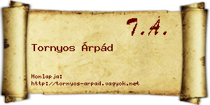 Tornyos Árpád névjegykártya